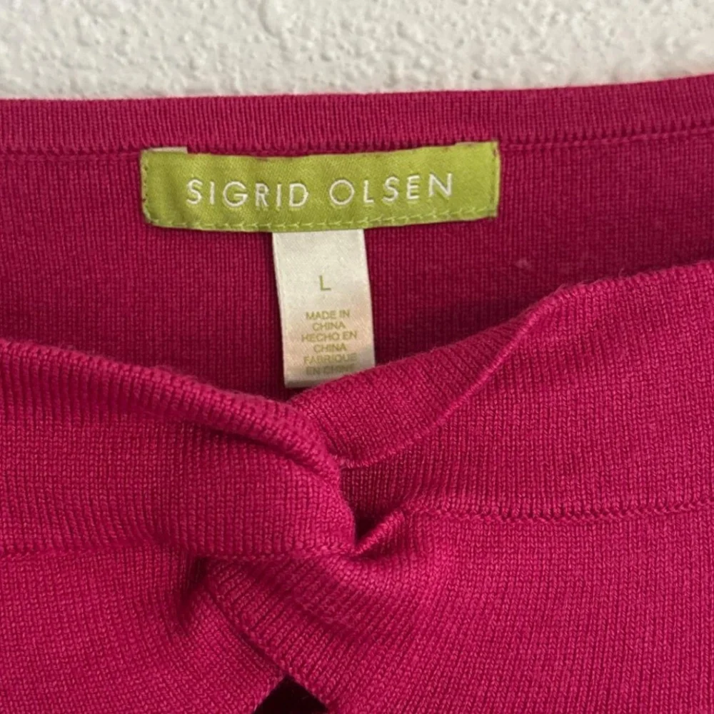 Sigrid Olsen Silk Blend Knit Tank Top - Picture 4 of 7